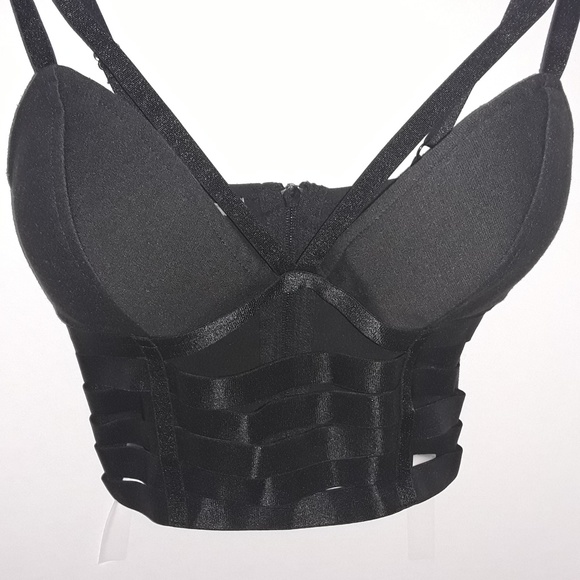 Charlotte Russe Other - Sexy, strappy black bra/top - XS - EUC